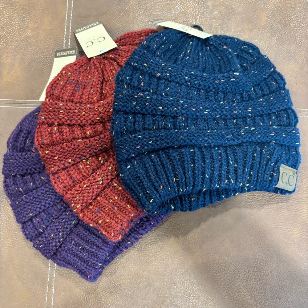 C.C “confetti” beanie hat